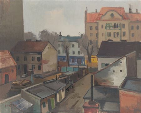 Blick aus dem Fenster. 1936