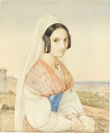 PORTRAIT OF EMILIA GIULIANI. CIRCA 1839