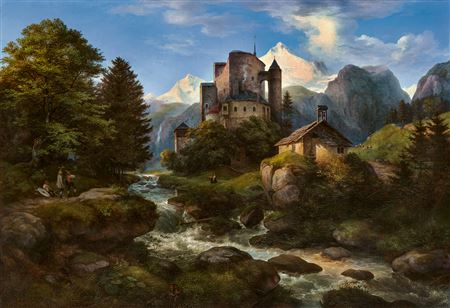 ”TIROLER LANDSCHAFT MIT BURG NAUDERSBERG”. 1847 by Ernst Ferdinand Oehme - Auction record, sale price, and art valuation. Compare with similar artists and explore comparable artworks.