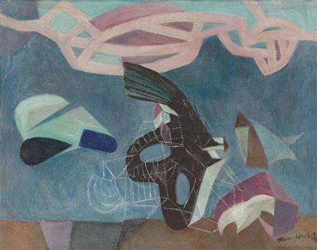 Sample artwork by Wolfgang Frankenstein (1918 - 2010), known for painting - View similar artists and auction records