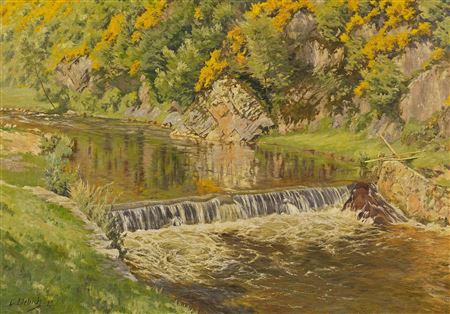 Stream in the Black Forest. by Curt Liebich - Auction record, sale price, and art valuation. Compare with similar artists and explore comparable artworks.