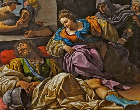 Samson and Delilah by Lionello Spada - Auction record, sale price, and art valuation. Compare with similar artists and explore comparable artworks.