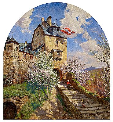 Marksburg in Spring.