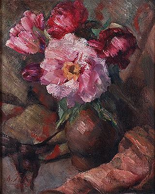 Bouquet by Alexander Tolstoy - Auction record, sale price, and art valuation. Compare with similar artists and explore comparable artworks.