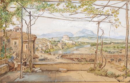 Lungo il Calore a Benevento by Achille Vianelli - Auction record, sale price, and art valuation. Compare with similar artists and explore comparable artworks.