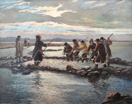 Fishing for Arctic Char by Nori Peter - Auction record, sale price, and art valuation. Compare with similar artists and explore comparable artworks.