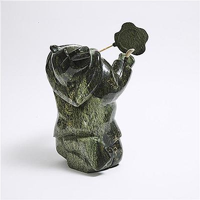 DRUM DANCING BEAR by Johnny Pudlat - Auction record, sale price, and art valuation. Compare with similar artists and explore comparable artworks.
