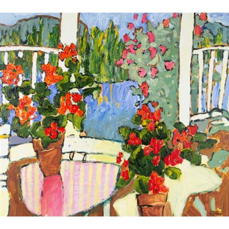 Sample artwork by Claude Simard (1943 - 2014), known for paintings, murals, illustrations, design, prints - View similar artists and auction records