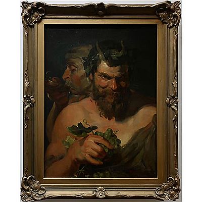 TWO SATYRS by Theodor Schintz - Auction record, sale price, and art valuation. Compare with similar artists and explore comparable artworks.