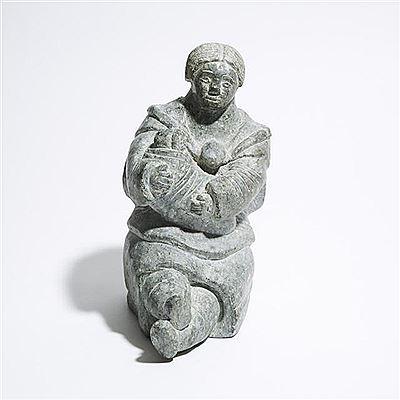 MOTHER BREASTFEEDING HER CHILD by Evie Qamugaaluk - Auction record, sale price, and art valuation. Compare with similar artists and explore comparable artworks.