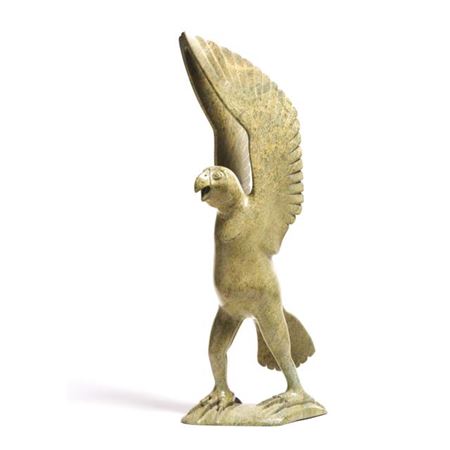 HAWK by Qavaroak Tunnillie - Auction record, sale price, and art valuation. Compare with similar artists and explore comparable artworks.