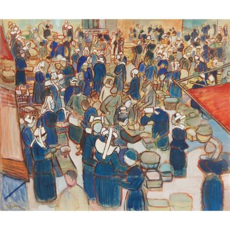 MARCHÉ EN BRETAGNE, CA.1935