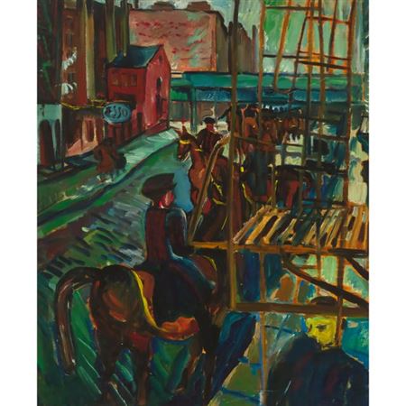 MOUNTED POLICE ON CITY STREET, N.Y. (RECTO); GIRL SUCKING HER THUMB (PROBABLY THE ARTIST'S DAUGHTER) (VERSO) by Pegi Nicol (Nichol) MacLeod - Auction record, sale price, and art valuation. Compare with similar artists and explore comparable artworks.