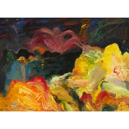 DORSET, NIGHT FIGURE, 1989-90 by John Hartman - Auction record, sale price, and art valuation. Compare with similar artists and explore comparable artworks.