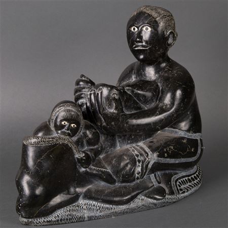 Sample artwork by Simeonie Elijassiapik (Born 1948), known for sculpture - View similar artists and auction records