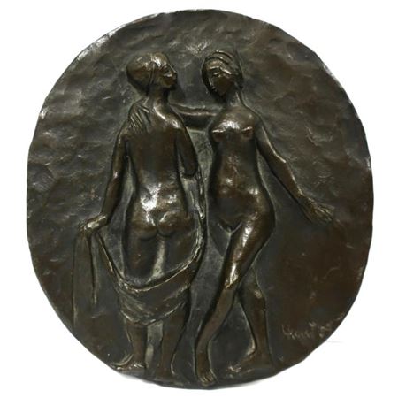 TWO NUDE BATHERS