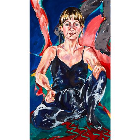 JOANNE WITH DANCING FEET, 1987