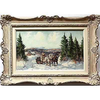 HAULING LOGS IN WINTER