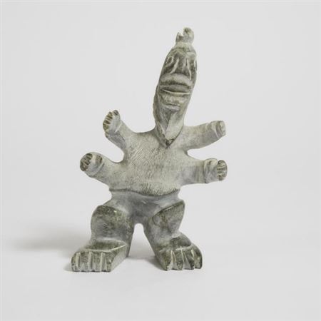 TRANSFORMING ANGAKOQ (SHAMAN) by Rupee Natsiapik - Auction record, sale price, and art valuation. Compare with similar artists and explore comparable artworks.