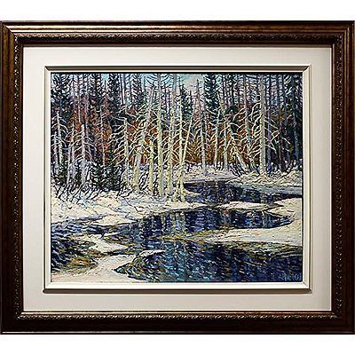 Sample artwork by Lawrence Nickle (1931 - 2014), known for wilderness landscape, portrait, figure and still-life  painting, drawing, teaching - View similar artists and auction records