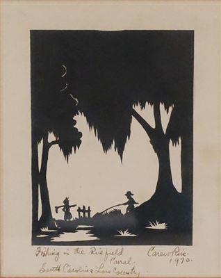 "Fishing in the Rice Field Canal, South Carolina Lowcountry" by Carew Rice - Auction record, sale price, and art valuation. Compare with similar artists and explore comparable artworks.