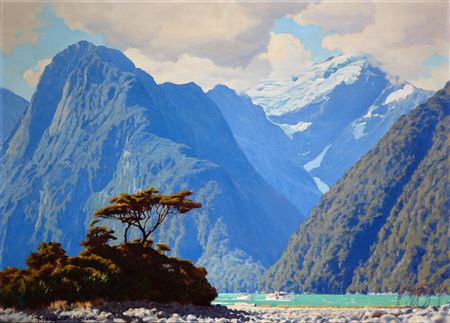 Mitre Peak by Marcus King - Auction record, sale price, and art valuation. Compare with similar artists and explore comparable artworks.