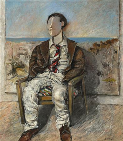 Seated Figure in Landscape