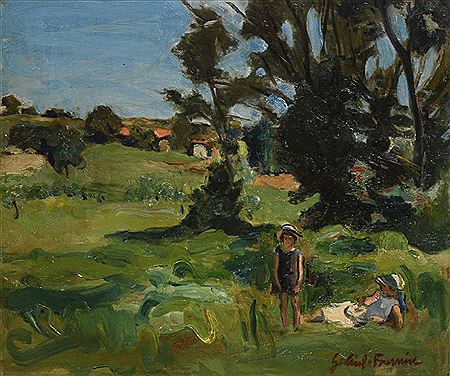 Ein Sonntag auf dem Land by Gabriel Fournier - Auction record, sale price, and art valuation. Compare with similar artists and explore comparable artworks.