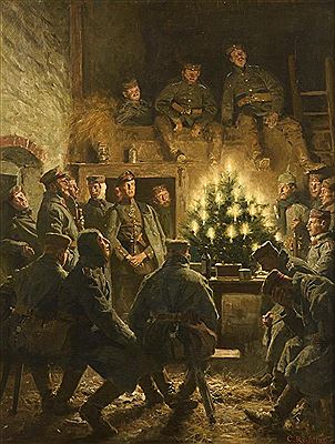 Die Soldatenweihnacht by Carl Rochling - Auction record, sale price, and art valuation. Compare with similar artists and explore comparable artworks.