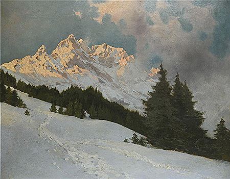 Winterliche Gebirgslandschaft