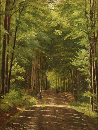 Sample artwork by Caroline Amalie Muller (1843 - 1923), known for landscape painting - View similar artists and auction records