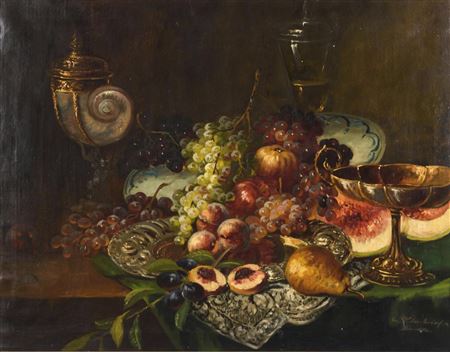 Sample artwork by Eduard Huber-Andorf (1877 - 1965), known for still life painting - View similar artists and auction records
