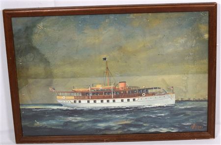 Marine Seascape Ship Portrait, 1928