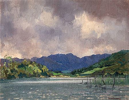 DISTANT HILLS by Henry C O'Donnell - Auction record, sale price, and art valuation. Compare with similar artists and explore comparable artworks.