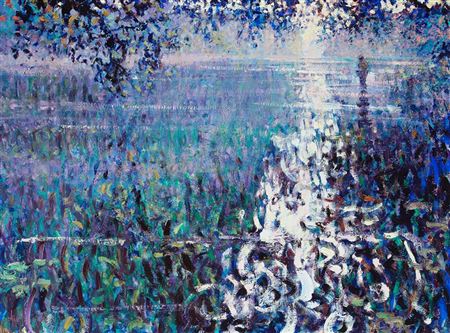 DAWN HAZE CLEARING, STUDY NEAR DROMANA, RIVER BLACKWATER,