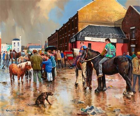 SMITHFIELD AFTER THE RAIN, DUBLIN