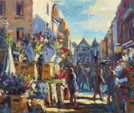 FLOWER SELLERS, GRAFTON STREET, DUBLIN