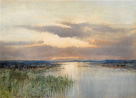 SUNSET OVER A BOG, 1906