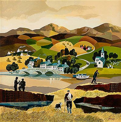 EARLY EVENING, DONEGAL, 2000 by Desmond Kinney - Auction record, sale price, and art valuation. Compare with similar artists and explore comparable artworks.