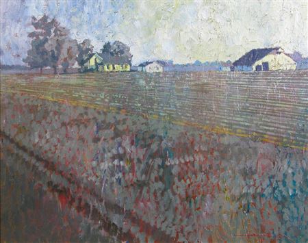 "Colorful Farm Landscape"