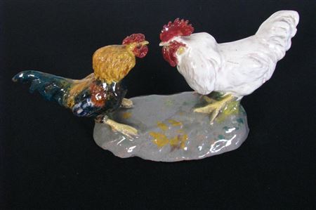 Fighting roosters