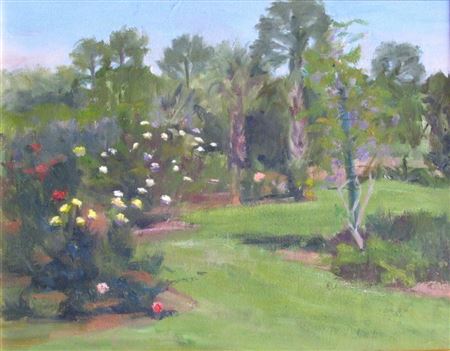 Summer Garden with Flower