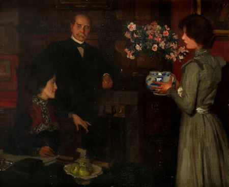 Pickford Waller (1849-1930), with his wife and daughter Sybil