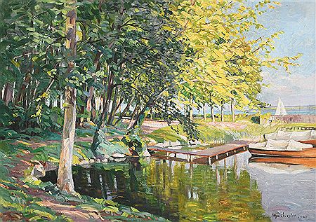 Au Bord du Lac by Albert Silvestre - Auction record, sale price, and art valuation. Compare with similar artists and explore comparable artworks.