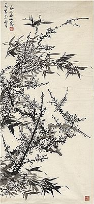 PLUM TREE AND BAMBOO