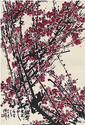 PLUM BLOSSOMS by Zhenduo Zhang - Auction record, sale price, and art valuation. Compare with similar artists and explore comparable artworks.