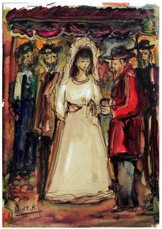 Sample artwork by Abraham Shemi-Shoham (Born 1935), known for painting - View similar artists and auction records