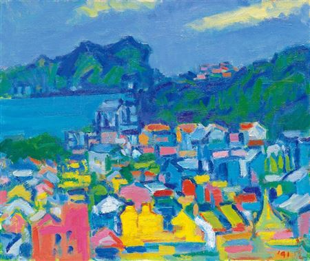 Overlooking Soushan by Ping-Tang Chang - Auction record, sale price, and art valuation. Compare with similar artists and explore comparable artworks.