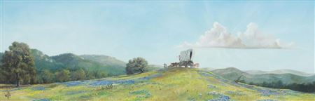 Sample artwork by Paul Brickey Kime (1934 - 2023), known for ranch scene paintings, old buildings, teaching - View similar artists and auction records