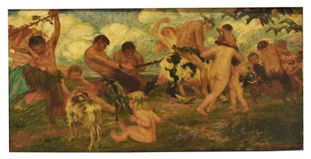 Bacchanalian Scene with Satyrs